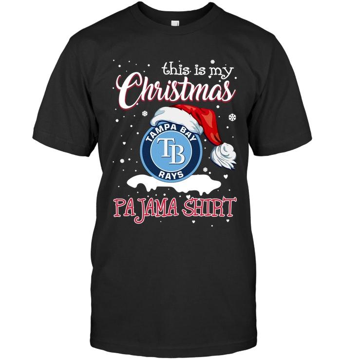 Mlb Tampa Bay Rays This Is My Christmas Tampa Bay Rays Pajama Shirt T Shirt Shirt Size Up To 5xl