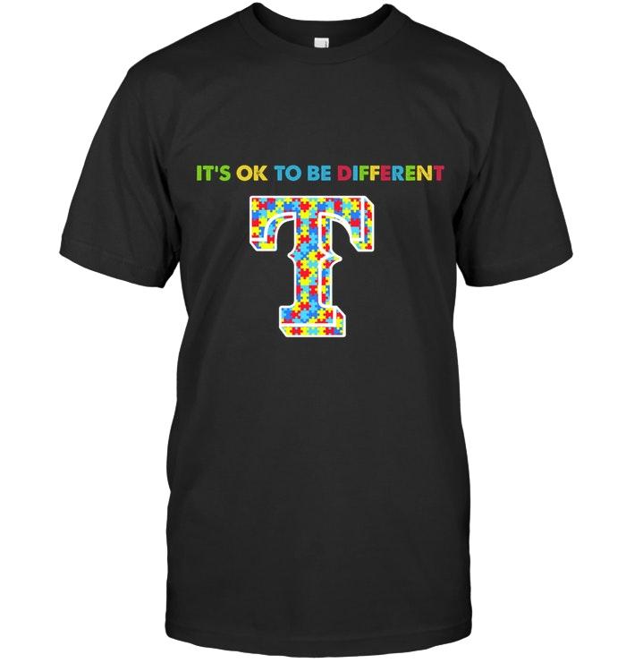 Mlb Texas Rangers Autism Its Okie To Be Different T Shirt Sweater Size Up To 5xl