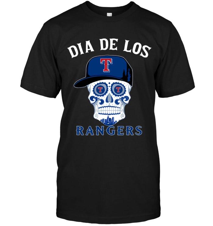 Mlb Texas Rangers Dia De Los Texas Rangers Sugar Skull Poco Loco Shirt Shirt Size Up To 5xl