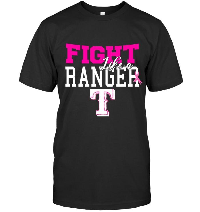 Mlb Texas Rangers Fight Like A Ranger Texas Rangers Br East Cancer Support Fan Shirt Long Sleeve Plus Size Up To 5xl