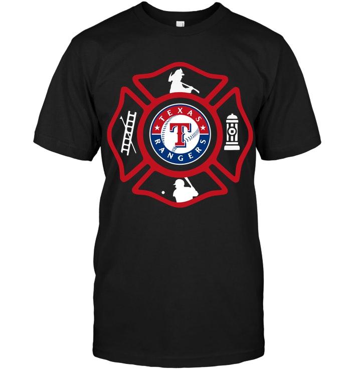 Mlb Texas Rangers Firefighter Shirt Long Sleeve Plus Size Up To 5xl