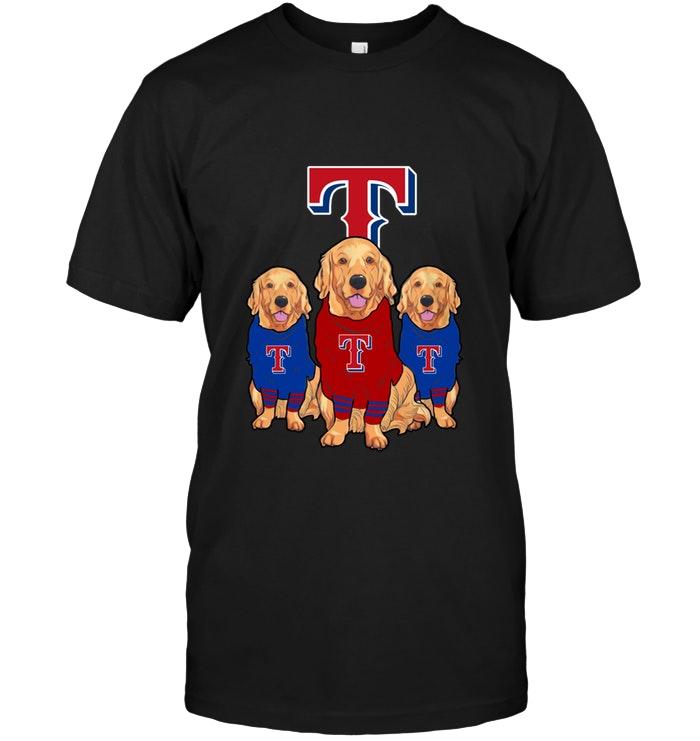 Mlb Texas Rangers Golden Retriever Texas Rangers Fan Shirt Long Sleeve Size Up To 5xl