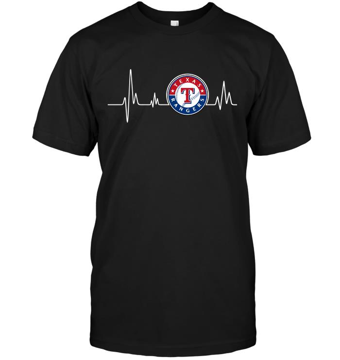 Mlb Texas Rangers Heartbeat Hoodie Size Up To 5xl