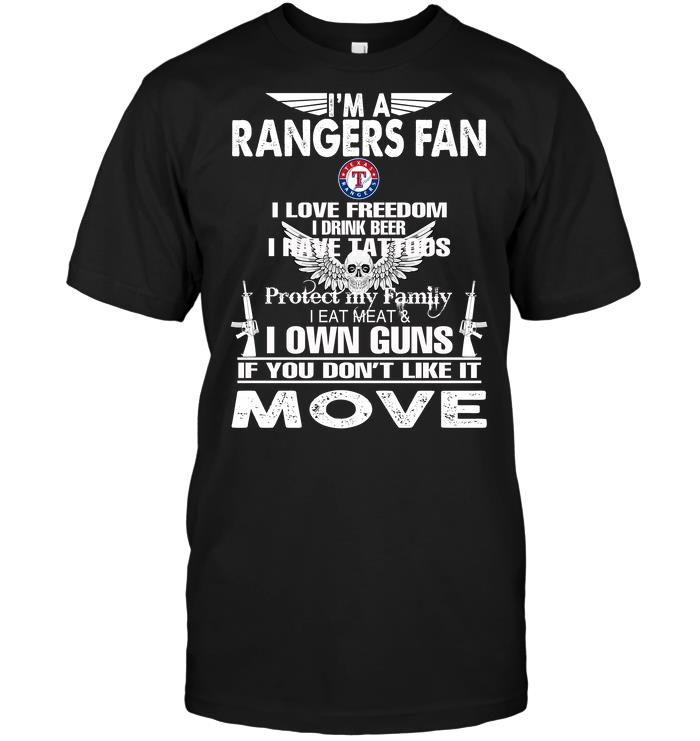 Mlb Texas Rangers Im A Texas Rangers Fan I Love Freedom I Drink Beer I Have Tattoos Shirt Size Up To 5xl