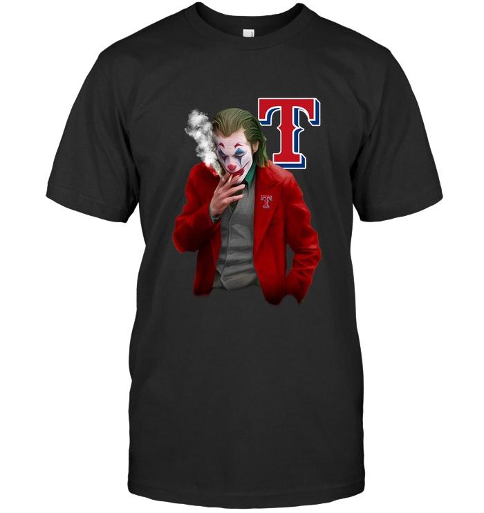 Mlb Texas Rangers Joker Joaquin Phoenix Smoking T Shirt Plus Size Up To 5xl