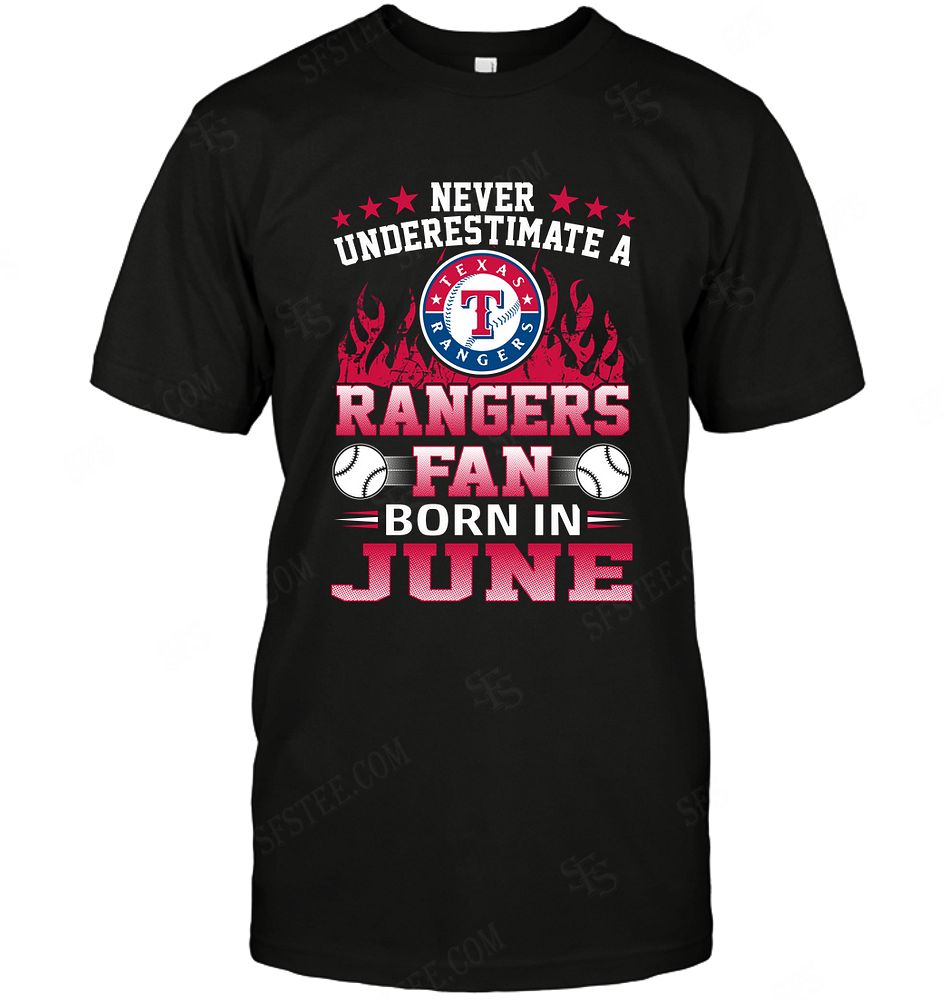 Mlb Texas Rangers Never Underestimate Fan Born In June 1 Sweater Size Up To 5xl