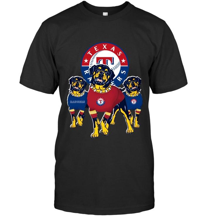 Mlb Texas Rangers Rottweilers Fan Shirt Tshirt Plus Size Up To 5xl