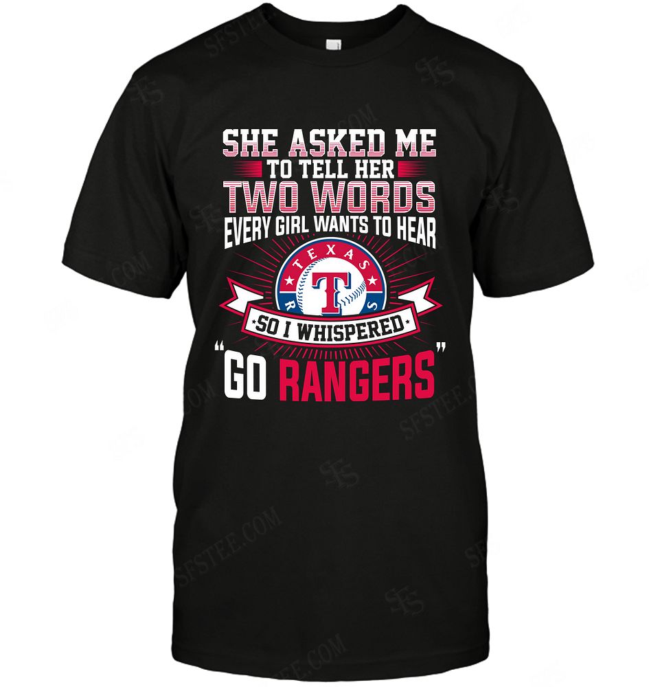 Mlb Texas Rangers She Asked Me Two Words Sweater Size Up To 5xl