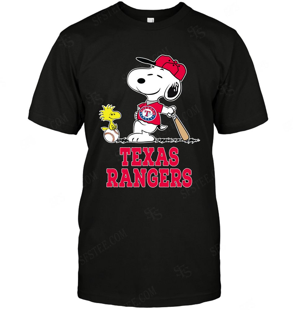 Mlb Texas Rangers Snoopy Dog Tshirt Size Up To 5xl