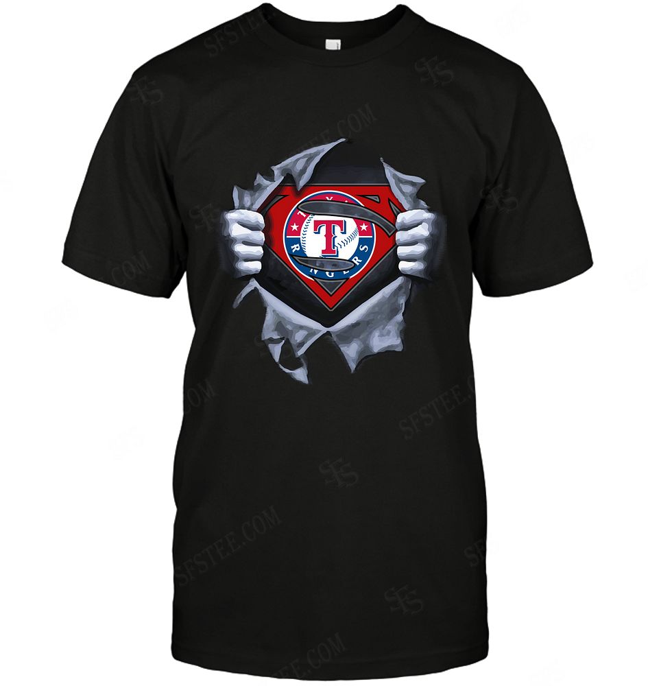 Mlb Texas Rangers Superman Logo Dc Marvel Jersey Superhero Avenger Sweater Plus Size Up To 5xl