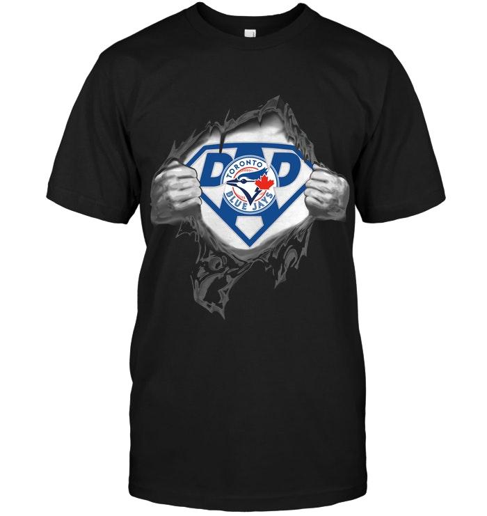 Mlb Toronto Blue Jays Dad Superman Shirt Long Sleeve Size Up To 5xl