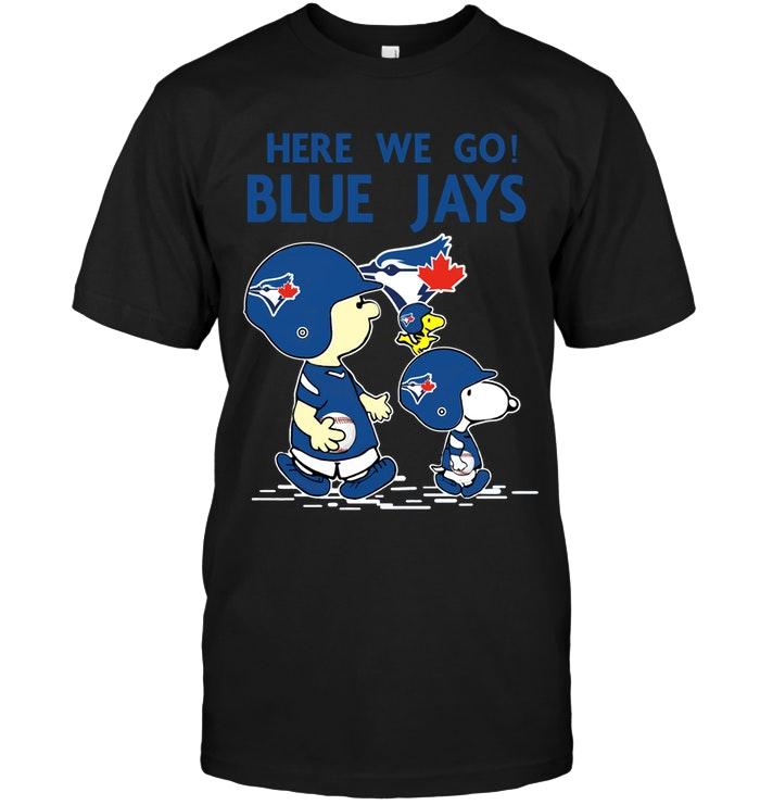 Mlb Toronto Blue Jays Here We Go Toronto Blue Jays Snoopy Shirt Sweater Plus Size Up To 5xl