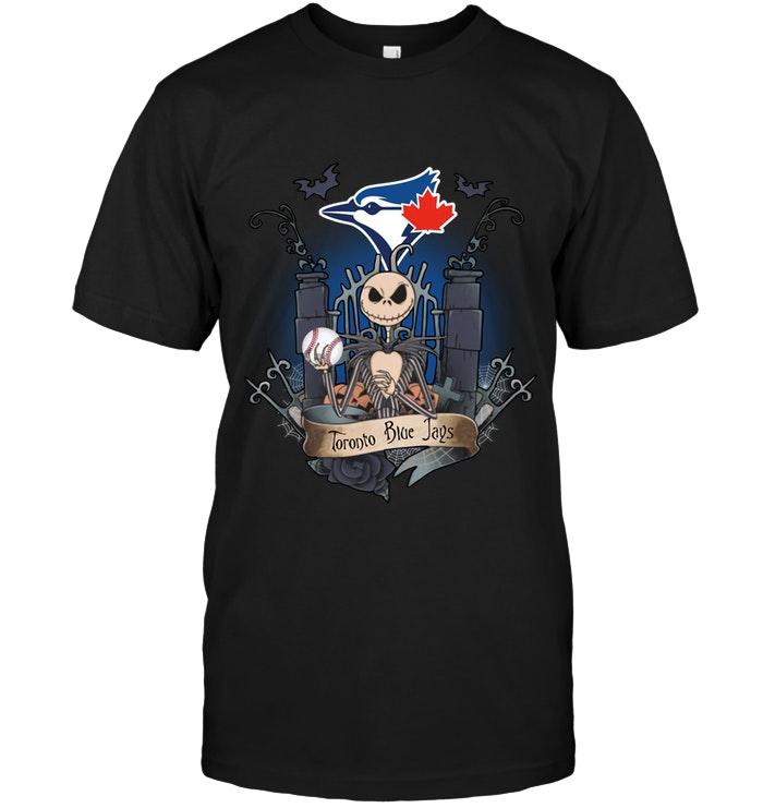 Mlb Toronto Blue Jays Jack Skellington Shirt Tshirt Plus Size Up To 5xl