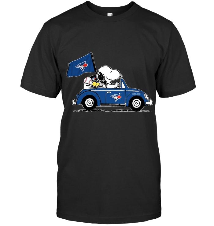 Mlb Toronto Blue Jays Snoopy Drives Toronto Blue Jays Beetle Car Fan T Shirt Tank Top Plus Size Up To 5xl