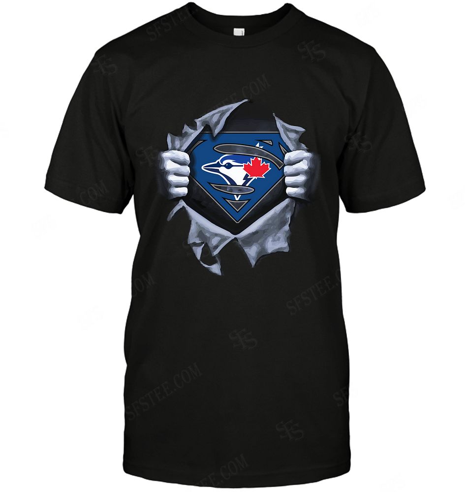 Mlb Toronto Blue Jays Superman Logo Dc Marvel Jersey Superhero Avenger Sweater Plus Size Up To 5xl