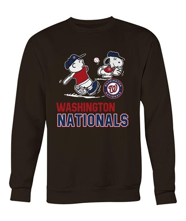 Mlb Washington Nationals Charile Brown Snoopy Washington Nationals For Nationals Lover Hoodie Plus Size Up To 5xl