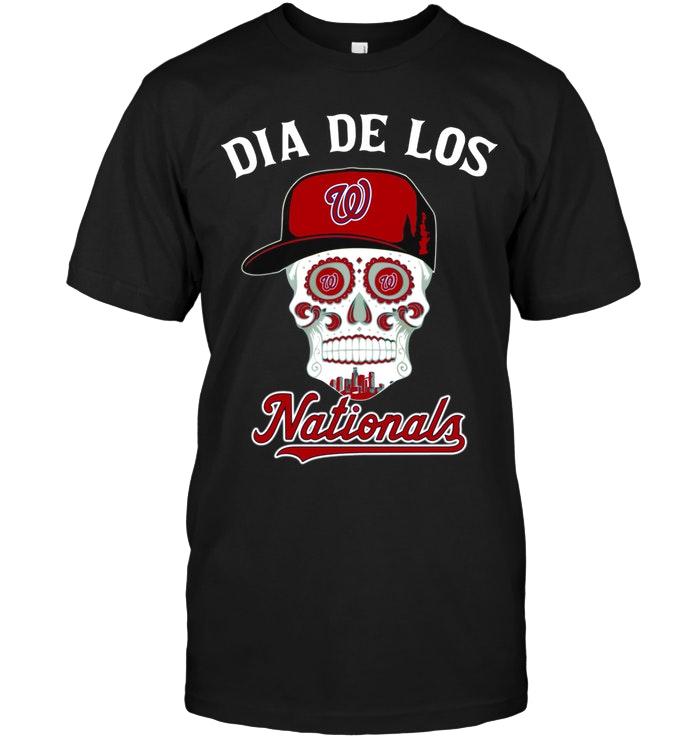 Mlb Washington Nationals Dia De Los Washington Nationals Sugar Skull Poco Loco Shirt Hoodie Size Up To 5xl