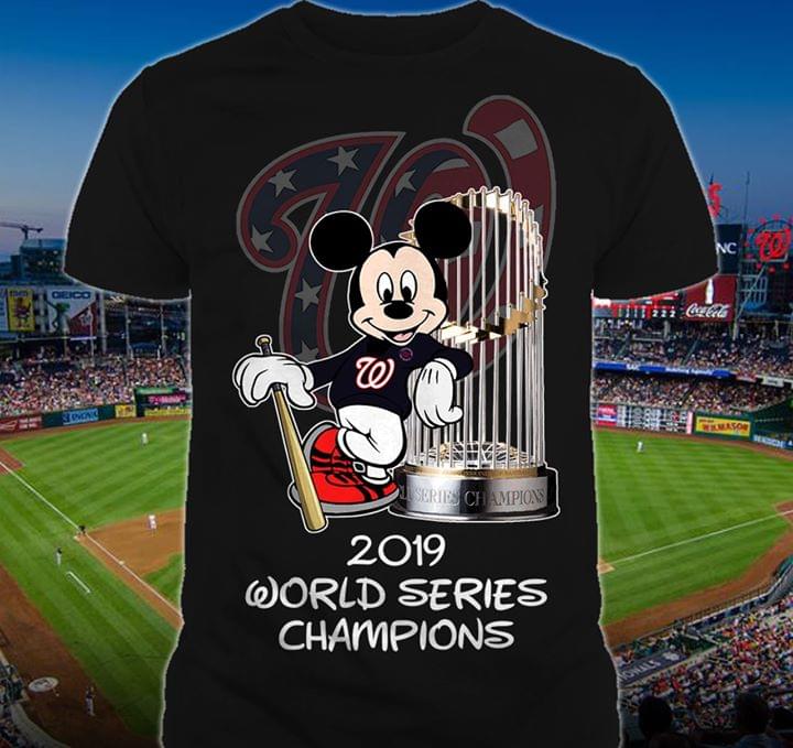 Mlb Washington Nationals Disney Mickey 2019 World Series Champions Washington Nationals Hoodie Size Up To 5xl