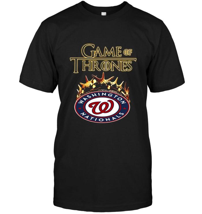 Mlb Washington Nationals Game Of Thrones Crown Shirt Size Up To 5xl