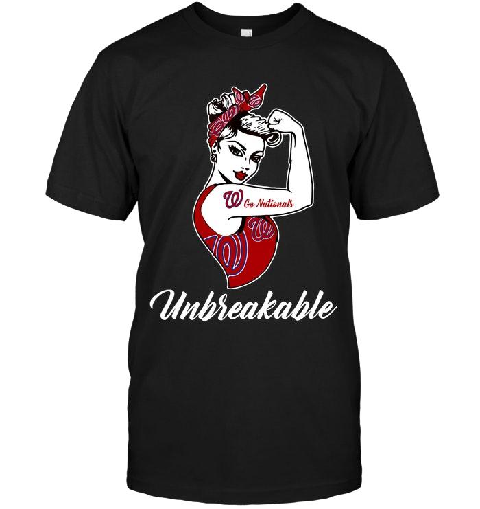 Mlb Washington Nationals Go Washington Nationals Unbreakable Girl Shirt Shirt Size Up To 5xl