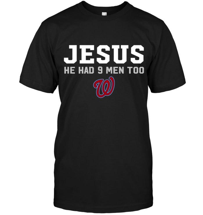 Mlb Washington Nationals Jesus He Has 9 Men Too Washington Nationals Shirt Tank Top Plus Size Up To 5xl