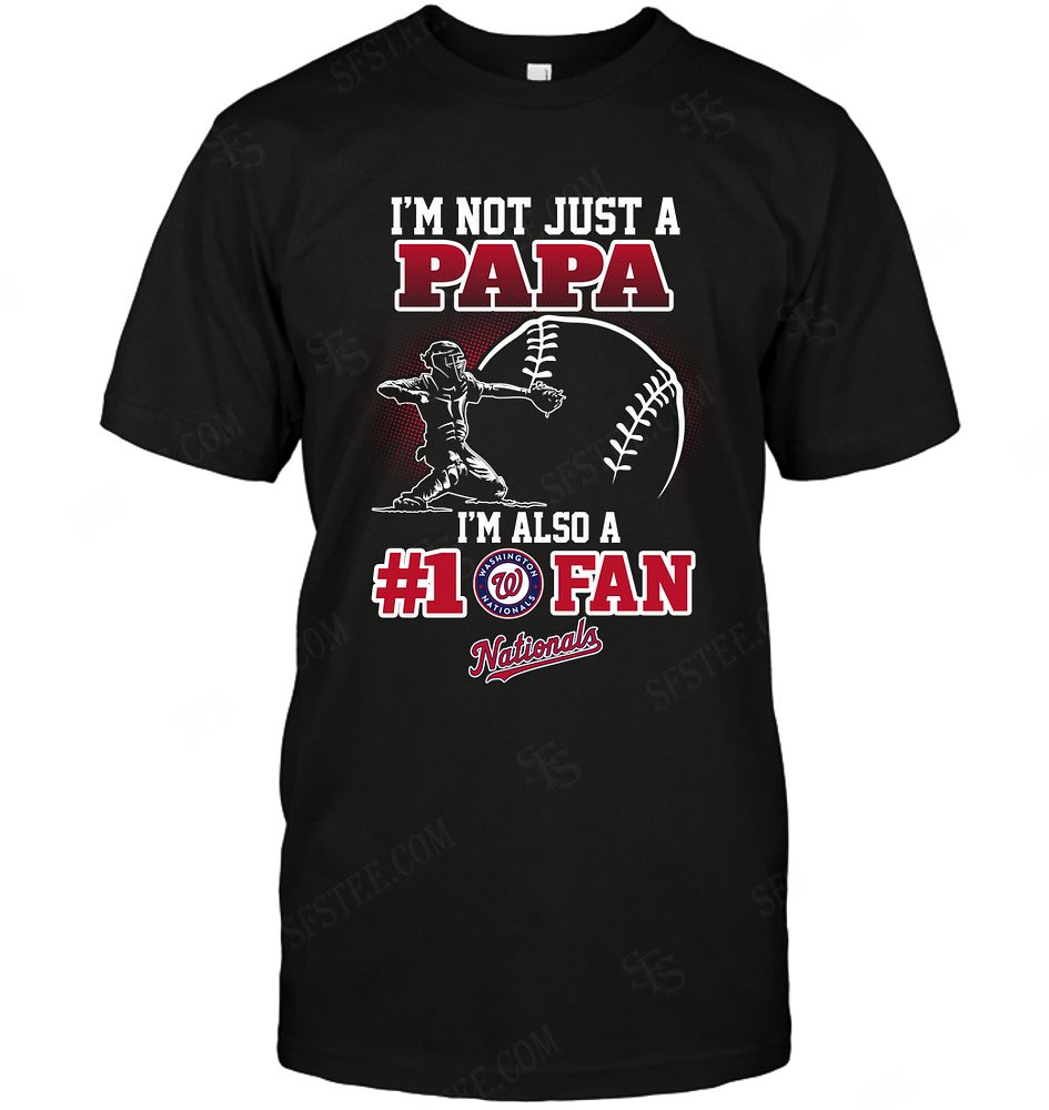 Mlb Washington Nationals Not Just Papa Also A Fan Plus Size Up To 5xl