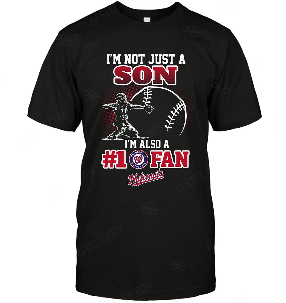 Mlb Washington Nationals Not Just Son Also A Fan Plus Size Up To 5xl