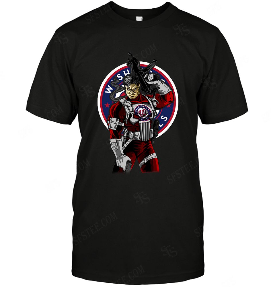 Mlb Washington Nationals Punisher Dc Marvel Jersey Superhero Avenger Plus Size Up To 5xl