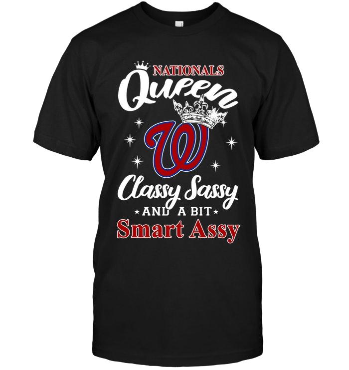 Mlb Washington Nationals Queen Classy Sasy A Bit Smart Asy Shirt Tank Top Size Up To 5xl