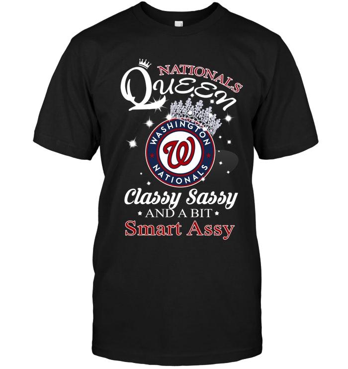 Mlb Washington Nationals Queen Classy Sasy And A Bit Smart Asy Shirt Tank Top Size Up To 5xl