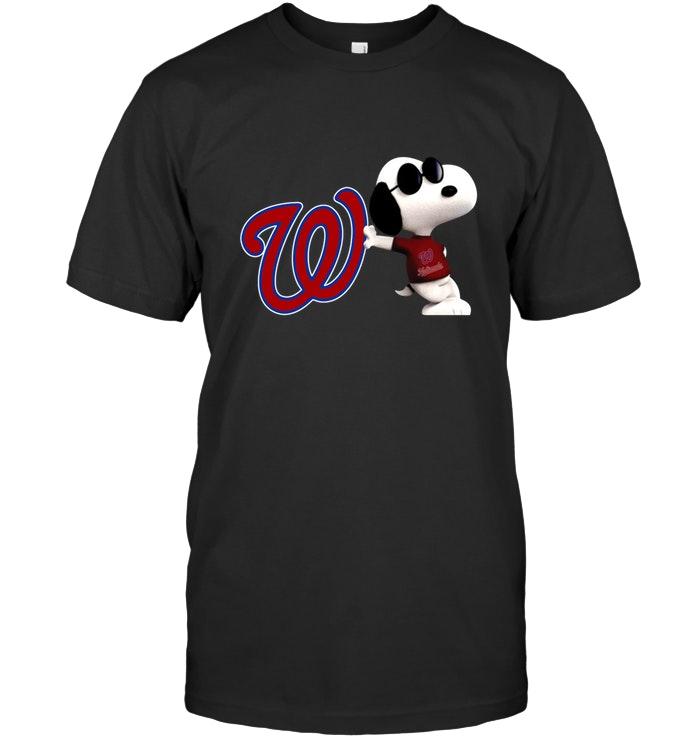 Mlb Washington Nationals Snoopy Sun Glasses Proud Fan Shirt Plus Size Up To 5xl