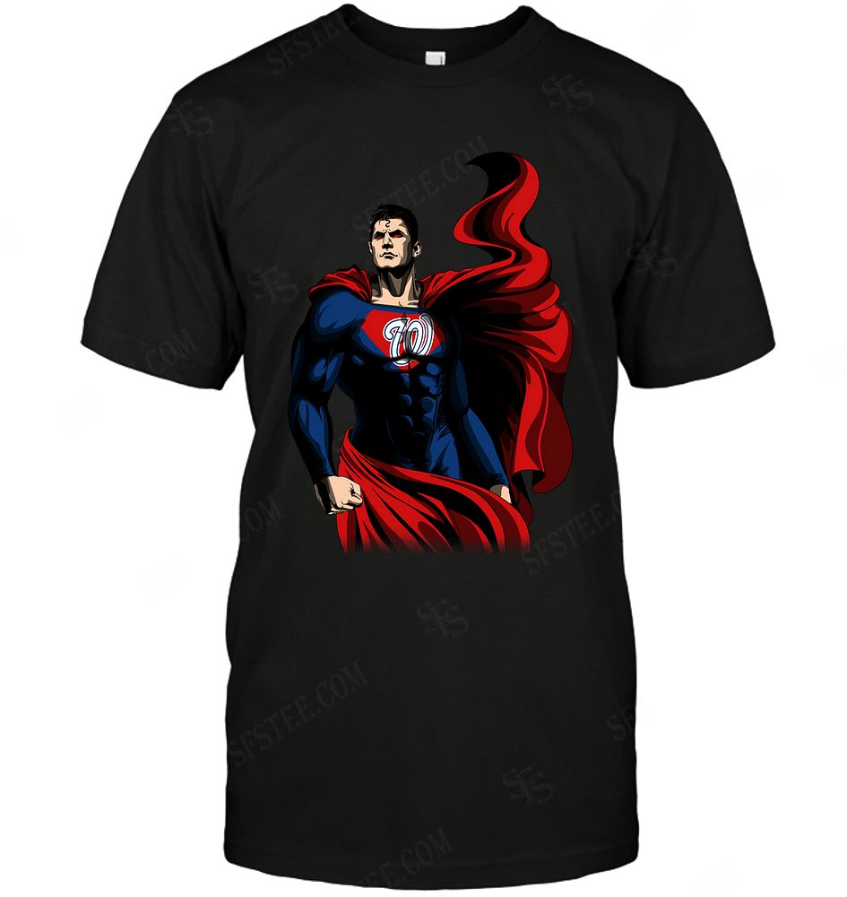 Mlb Washington Nationals Superman Dc Marvel Jersey Superhero Avenger Shirt Plus Size Up To 5xl