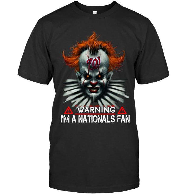 Mlb Washington Nationals Warning Im Washington Nationals Fan It Halloween Shirt Tshirt Plus Size Up To 5xl