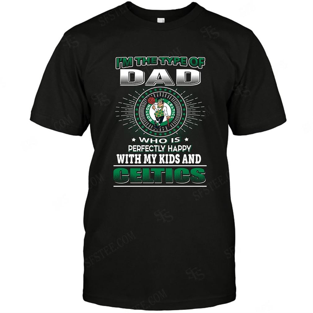 Nba Boston Celtics Dad Loves Kids T-shirt Hoodie V-neck Size Up To 5xl