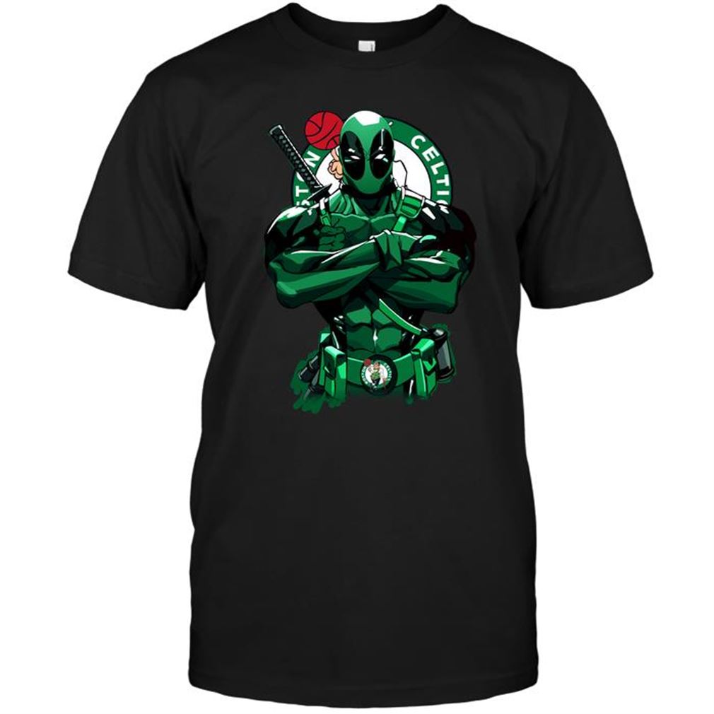 Nba Boston Celtics Giants Deadpool Boston Celtics T-shirt Hoodie V-neck Size Up To 5xl