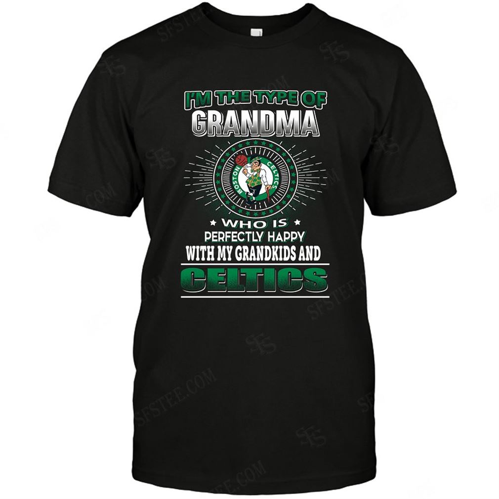 Nba Boston Celtics Grandma Loves Grandkids T-shirt Hoodie V-neck Size Up To 5xl