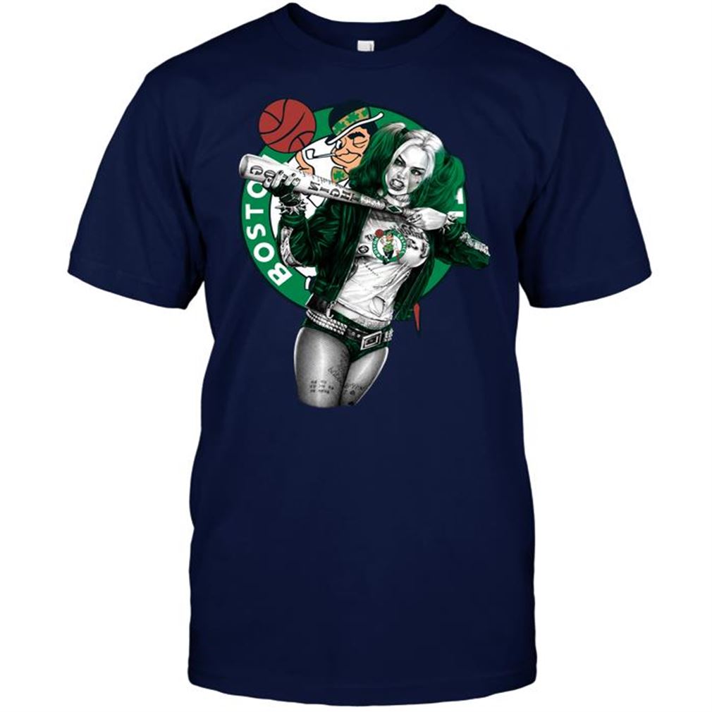 Nba Boston Celtics Harley Quinn Boston Celtics T-shirt Hoodie V-neck Size Up To 5xl