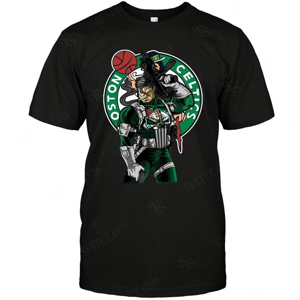 Nba Boston Celtics Punisher Dc Marvel Jersey Superhero Avenger T-shirt Hoodie V-neck Size Up To 5xl