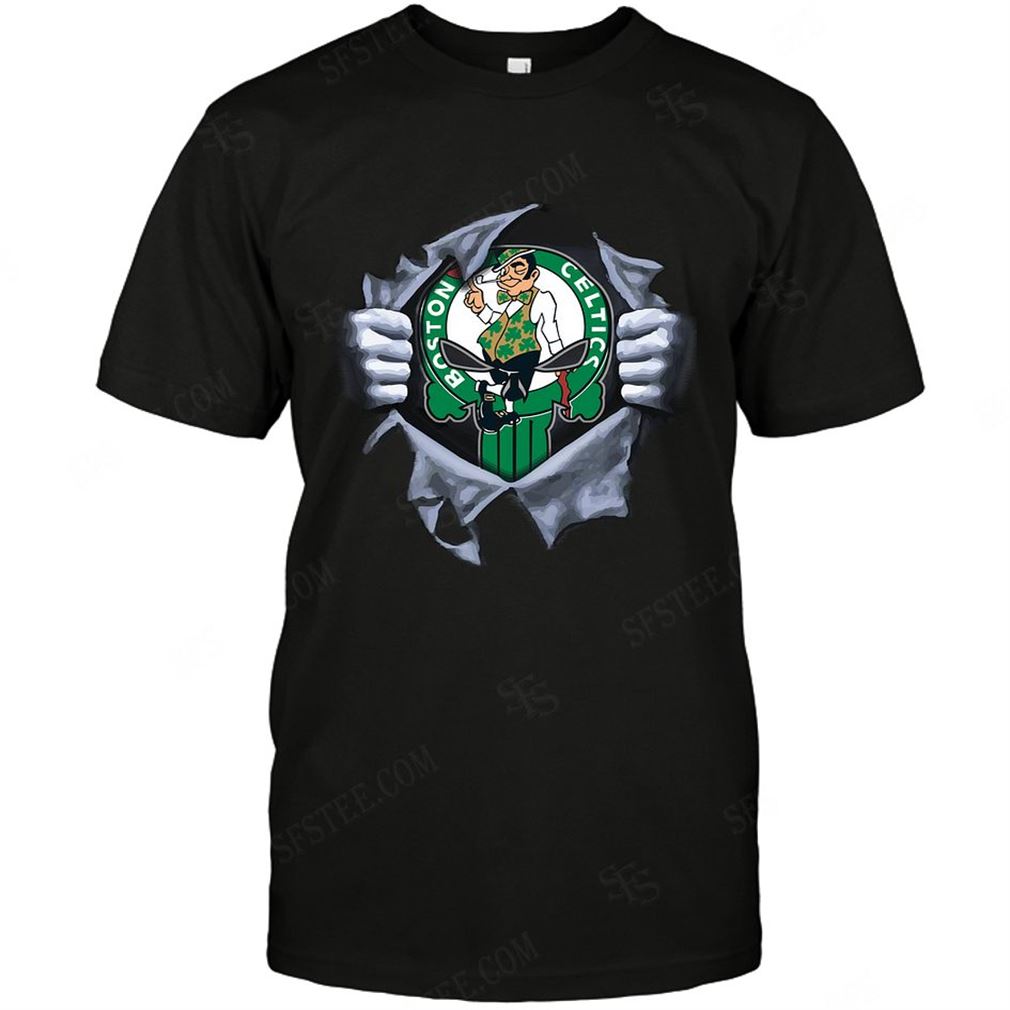 Nba Boston Celtics Punisher Logo Dc Marvel Jersey Superhero Avenger T-shirt Hoodie V-neck Size Up To 5xl