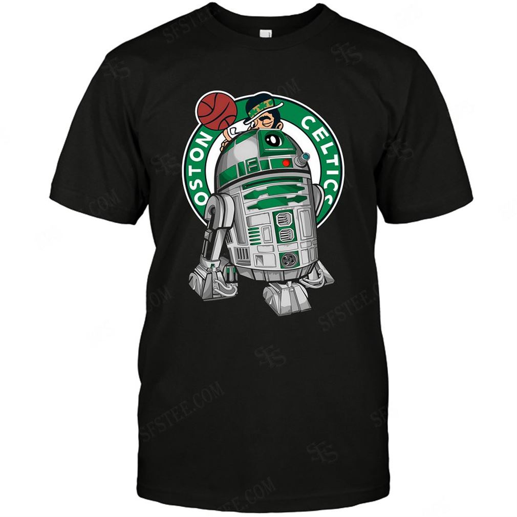 Nba Boston Celtics R2d2 Star Wars T-shirt Hoodie V-neck Size Up To 5xl