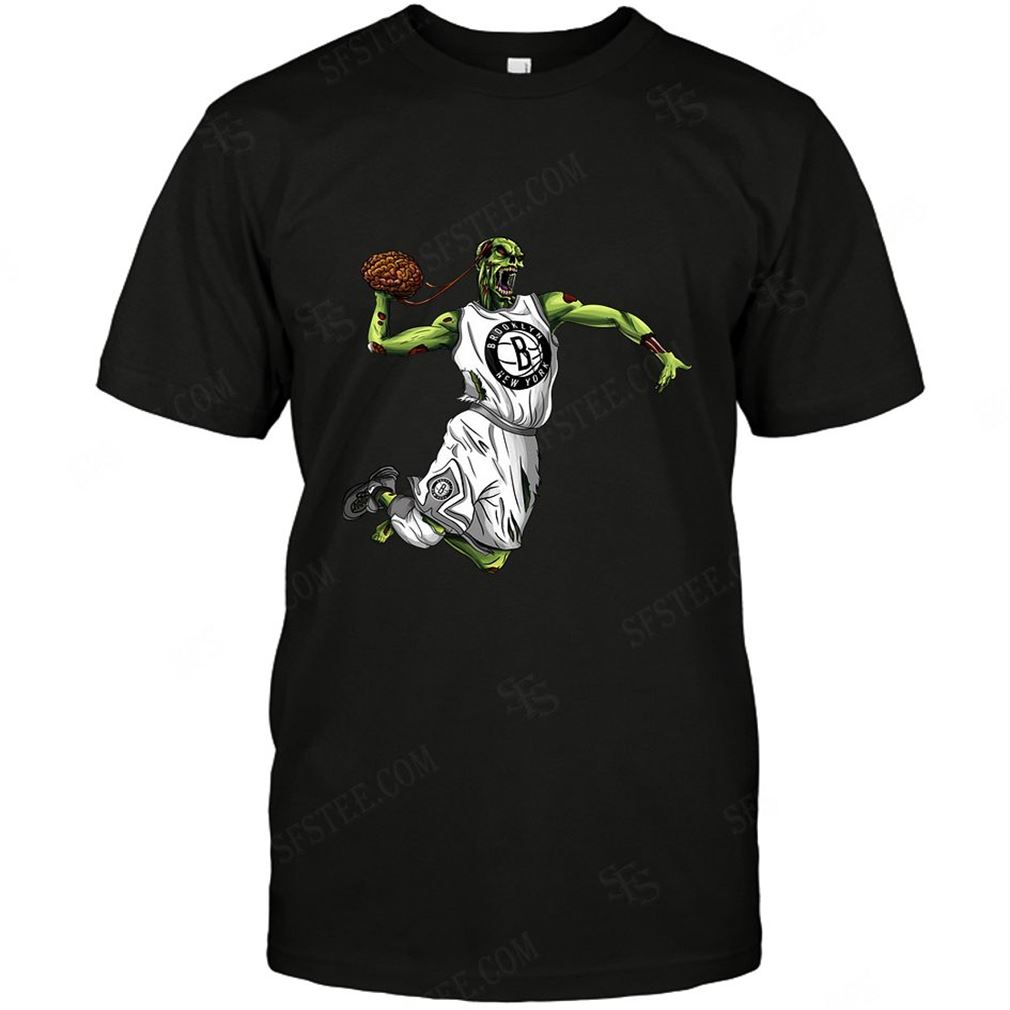 Nba Brooklyn Nets Zombie Walking Dead Play Football T-shirt Hoodie Tank Top Size Up To 5xl