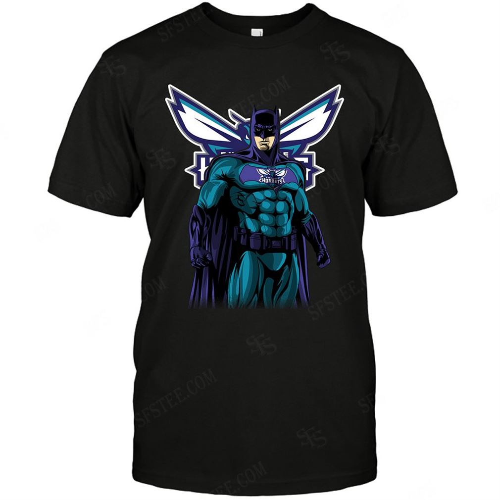 Nba Charlotte Hornets Batman Dc Marvel Jersey Superhero Avenger T-shirt Hoodie Tank Top Size Up To 5xl