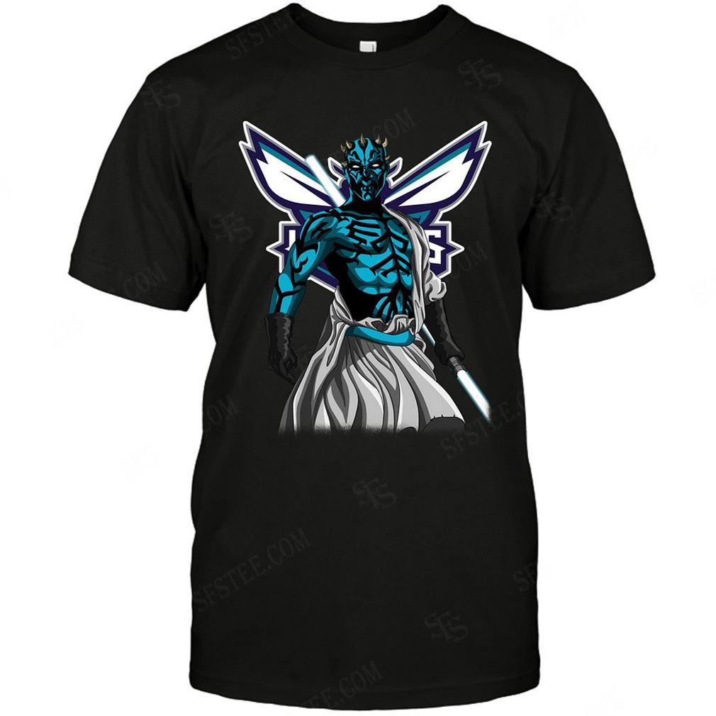 Nba Charlotte Hornets Darth Maul Star Wars T-shirt Hoodie Tank Top Size Up To 5xl