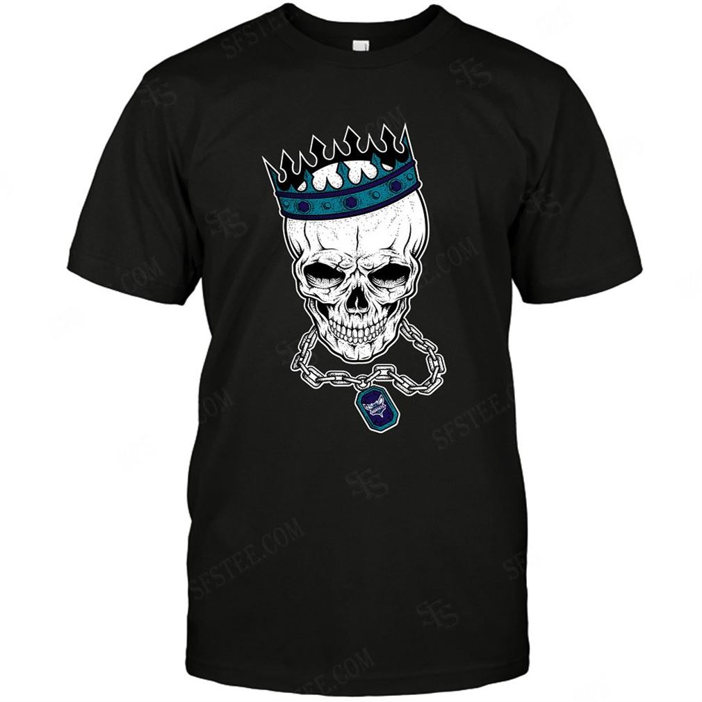 Nba Charlotte Hornets Skull Rock With Crown T-shirt Hoodie Tank Top Size Up To 5xl