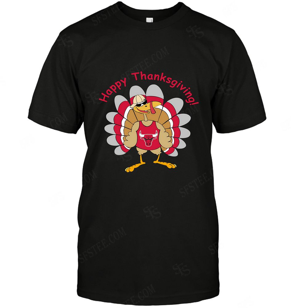 Nba Chicago Bulls Happy Thanksgiving Long Sleeve Size Up To 5xl