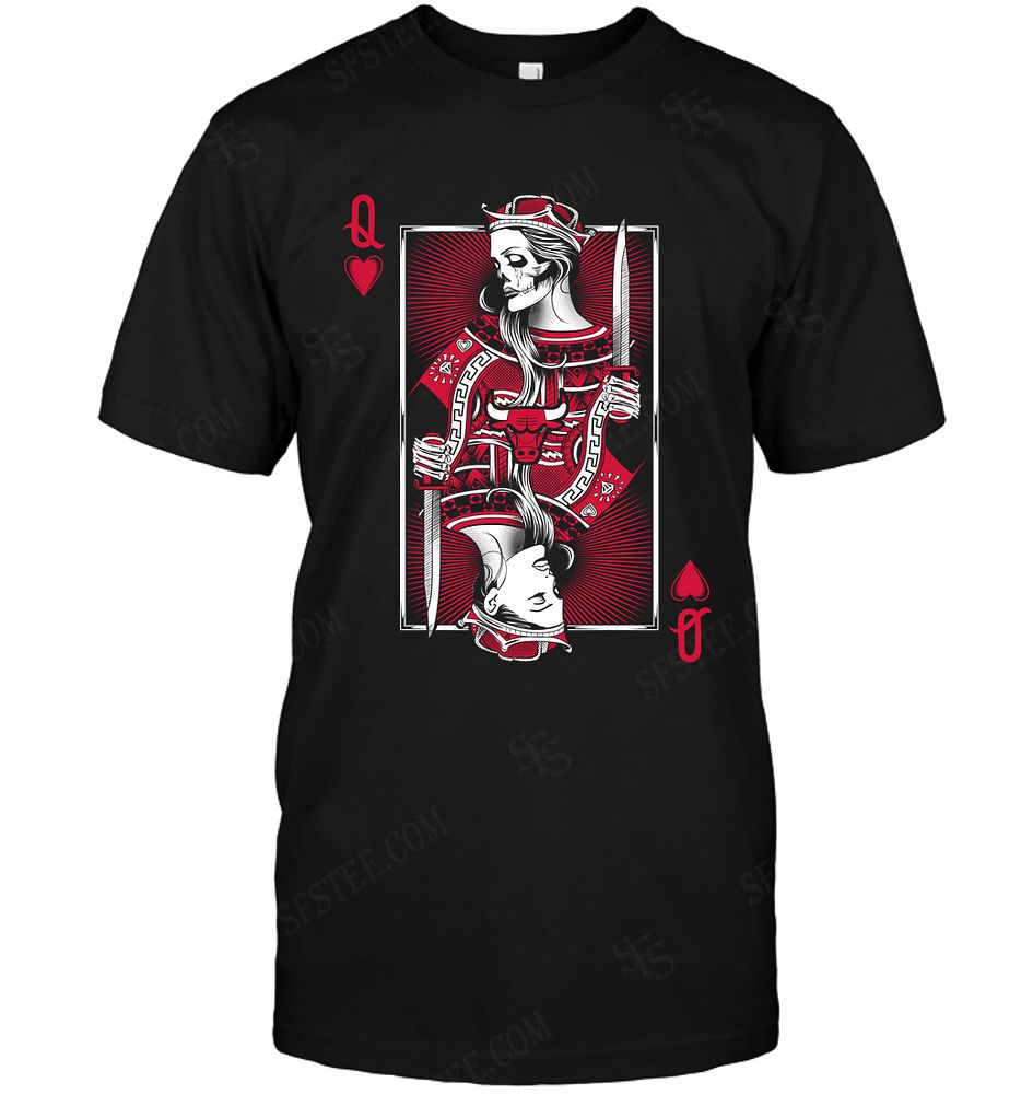 Nba Chicago Bulls Queen Card Poker Tank Top Size Up To 5xl