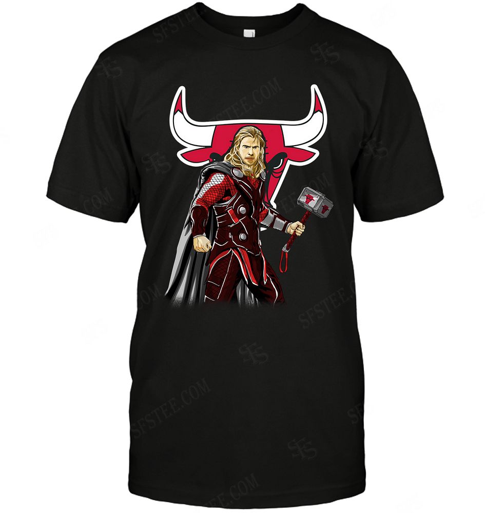 Nba Chicago Bulls Thor Dc Marvel Jersey Superhero Avenger Hoodie Size Up To 5xl