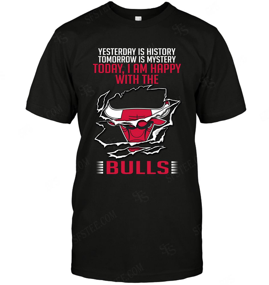 Nba Chicago Bulls Yesterday Is History T-shirt Size Up To 5xl