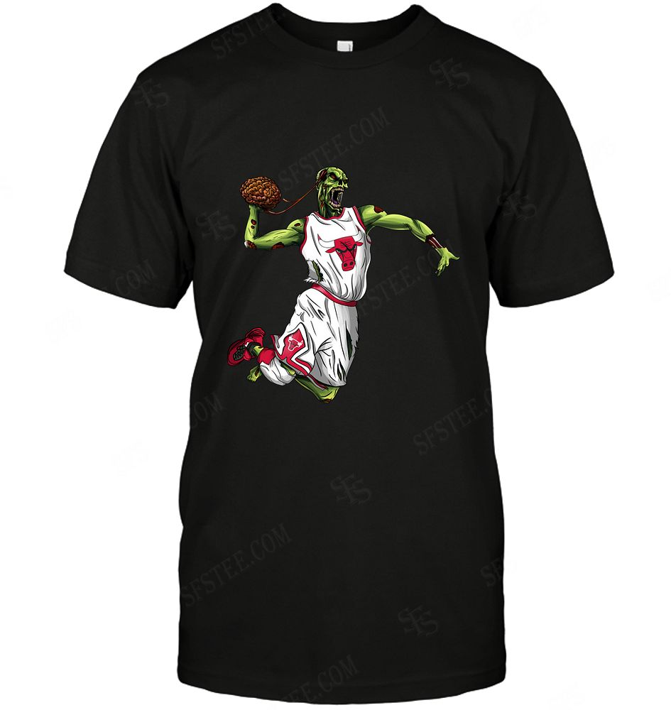 Nba Chicago Bulls Zombie Walking Dead Play Football Tshirt Size Up To 5xl