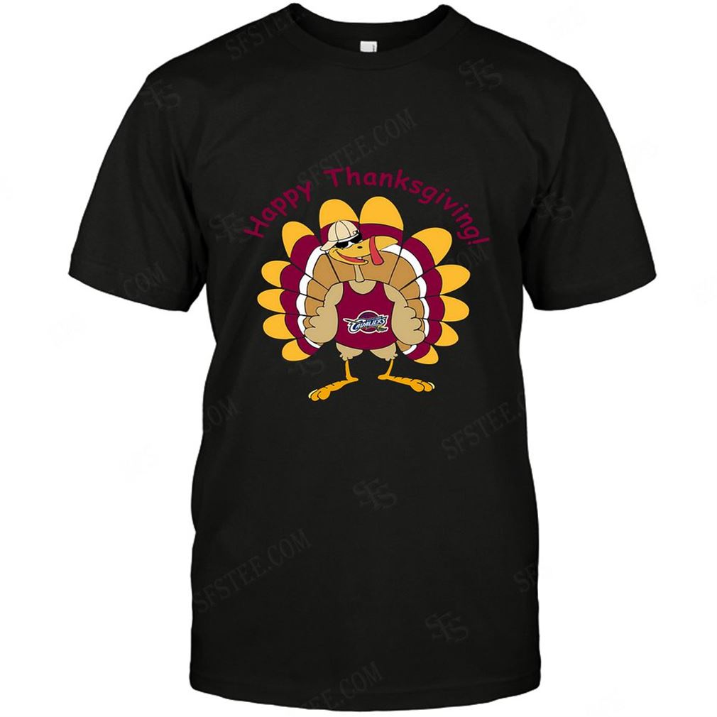 Nba Cleveland Cavaliers Happy Thanksgiving T-shirt Hoodie Tank Top Size Up To 5xl